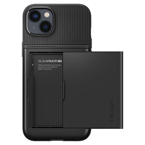 Spigen Slim Armor CS – Etui til iPhone 15 Plus / iPhone 14 Plus (sort)