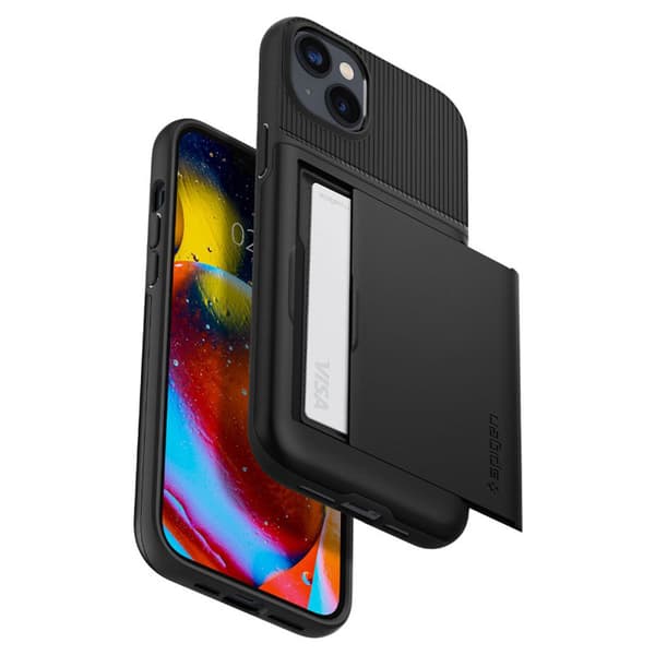 Spigen Slim Armor CS – Etui til iPhone 15 Plus / iPhone 14 Plus (sort)