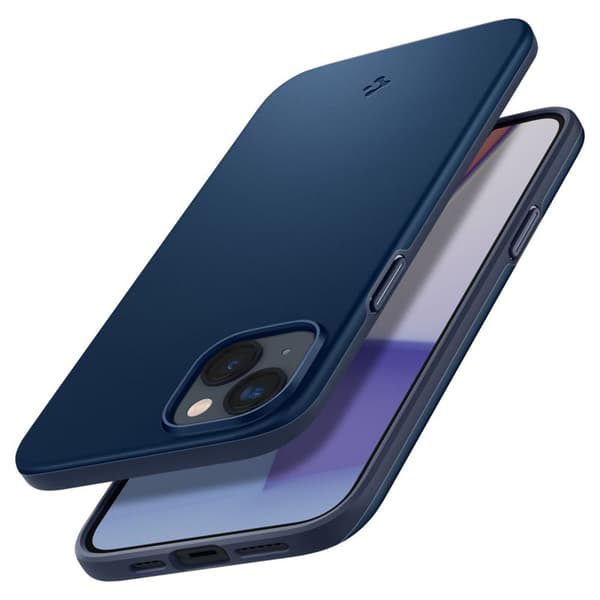 Spigen Thin Fit – Cover til iPhone 15 Plus / iPhone 14 Plus (marineblå)