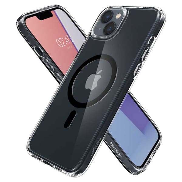 Spigen Ultra Hybrid Mag MagSafe – Fodral för iPhone 15 Plus / iPhone 14 Plus (svart)