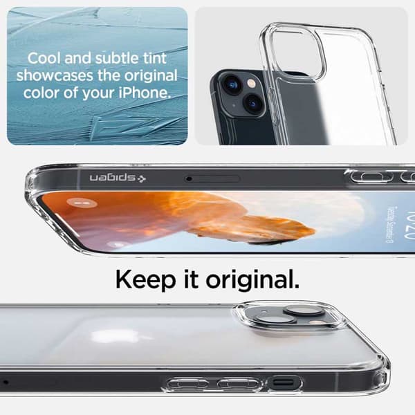 Spigen Ultra Hybrid Matte - Cover til iPhone 15 Plus / iPhone 14 Plus (gennemsigtig mat)