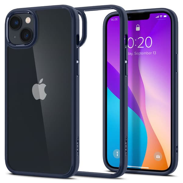Spigen Ultra Hybrid - Cover til iPhone 15 Plus / iPhone 14 Plus (marineblå)