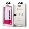 Miniatyrbillede 8 af 8: Karl Lagerfeld Liquid Glitter Translucent, forlænget logoetui – iPhone 14 Plus-etui (Pink)