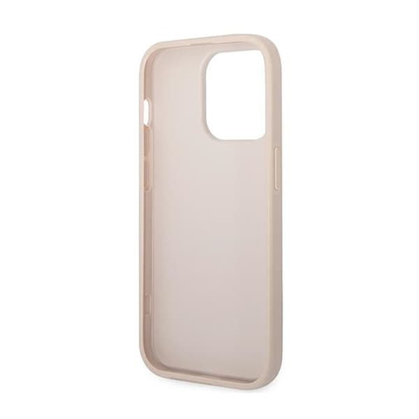 Guess 4G Metal Guld Logo – iPhone 14 Pro Cover (Pink)