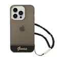 Miniatyrbillede 3 af 8: Guess Translucent Pearl Strap - iPhone 14 Pro etui (sort)