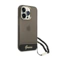 Miniatyrbillede 4 af 8: Guess Translucent Pearl Strap - iPhone 14 Pro etui (sort)