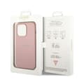 Miniatyrbillede 8 af 8: Guess Saffiano Metal Logo Stripes - iPhone 14 Pro Cover (Pink)