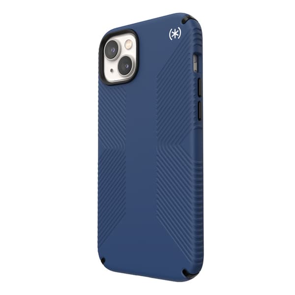 Speck Presidio2 Grip MagSafe - Anti-Slip iPhone 14 Plus etui (kystblå/sort/hvid)