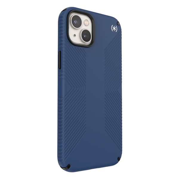 Speck Presidio2 Grip MagSafe - Anti-Slip iPhone 14 Plus etui (kystblå/sort/hvid)