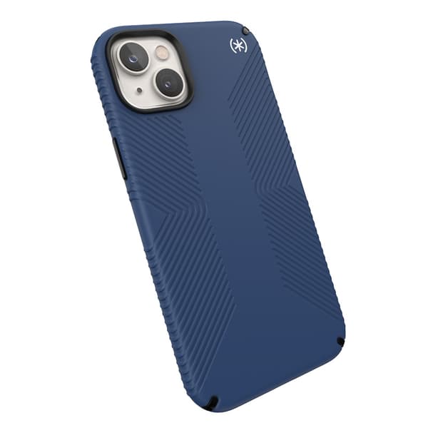 Speck Presidio2 Grip MagSafe - Anti-Slip iPhone 14 Plus etui (kystblå/sort/hvid)