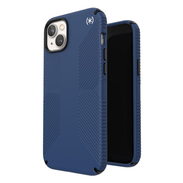 Speck Presidio2 Grip MagSafe - Anti-Slip iPhone 14 Plus etui (kystblå/sort/hvid)