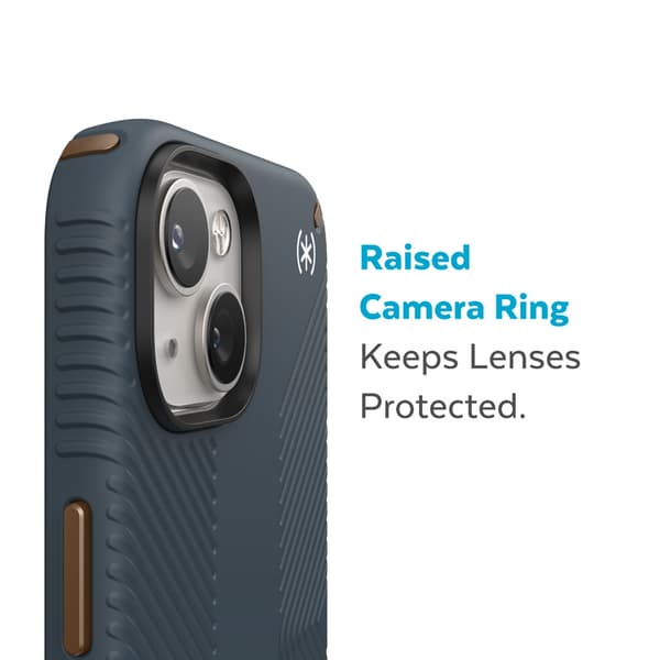 Speck Presidio2 Grip - Anti-Slip iPhone 15 Plus / 14 Plus etui (kul / kølig bronze / skifer)