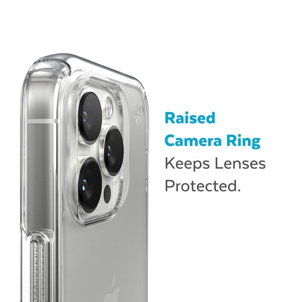 Speck Presidio Perfect-Clear - iPhone 14 Pro-etui med MICROBAN-coating (klar)