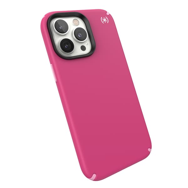 Speck Presidio2 Pro MagSafe - Antibakterielt iPhone 14 Pro Max etui (Digitalpink / Blossompink / White)