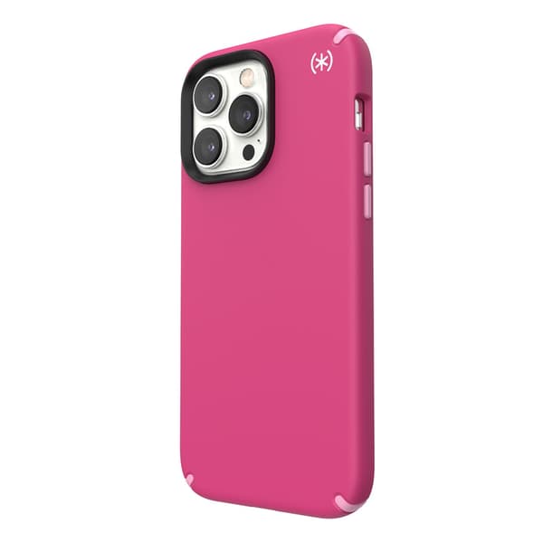 Speck Presidio2 Pro MagSafe - Antibakterielt iPhone 14 Pro Max etui (Digitalpink / Blossompink / White)