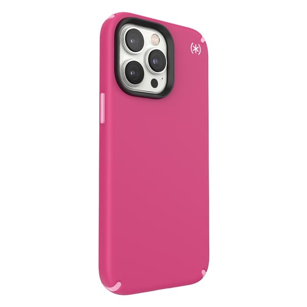 Speck Presidio2 Pro MagSafe - Antibakterielt iPhone 14 Pro Max etui (Digitalpink / Blossompink / White)