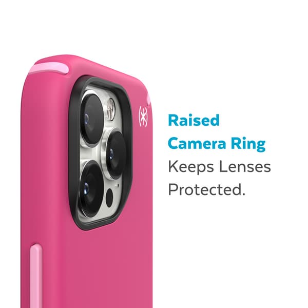 Speck Presidio2 Pro MagSafe - Antibakterielt iPhone 14 Pro Max etui (Digitalpink / Blossompink / White)