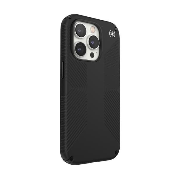 Speck Presidio2 Grip - Anti-Slip iPhone 14 Pro etui (sort / sort / hvid)