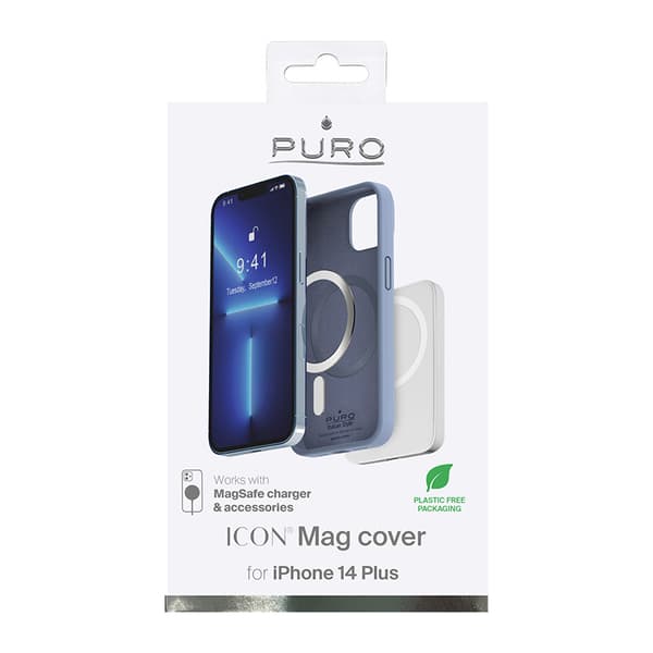 PURO ICON MAG - iPhone 14 Plus MagSafe -kotelo (Sierra Blue)