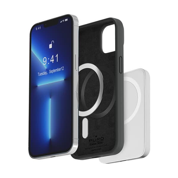 PURO ICON MAG - iPhone 14 Plus MagSafe etui (sort)