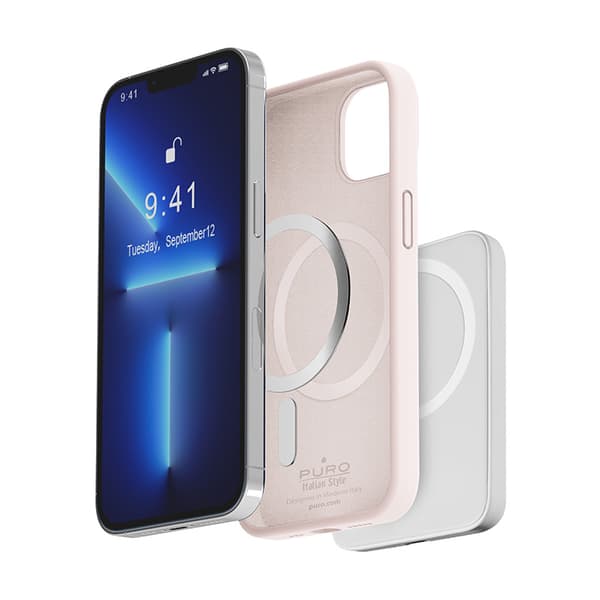 PURO ICON MAG - iPhone 14 Pro Max MagSafe -kotelo (Dusty Pink)