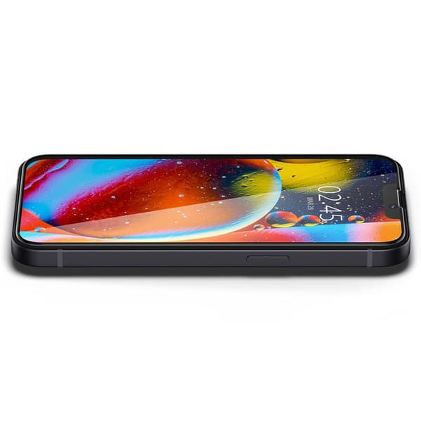 Spigen Glass FC - Hærdet glas til iPhone 14 / iPhone 13 / iPhone 13 Pro (sort stel)