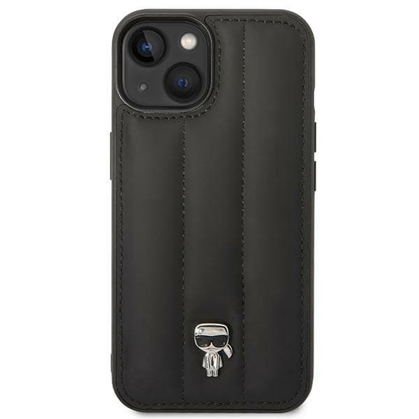 Karl Lagerfeld tikattu Puffy Ikonik Pin - iPhone 14 Plus -kotelo (musta)