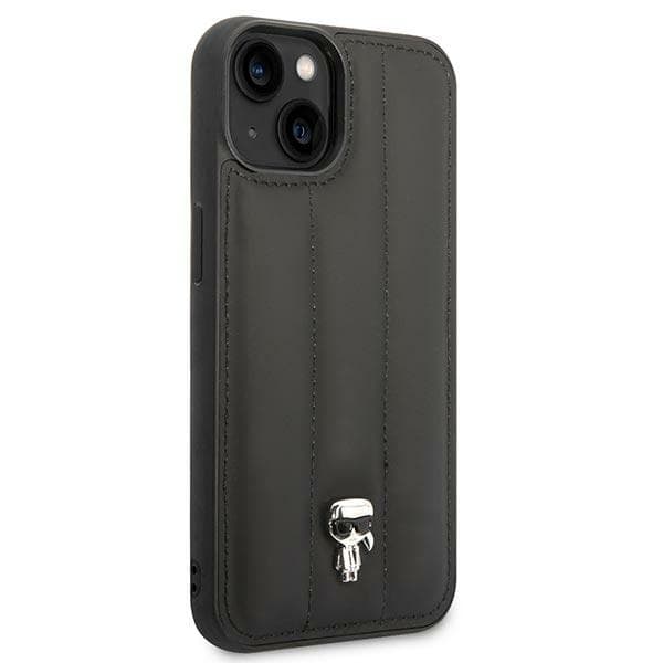 Karl Lagerfeld tikattu Puffy Ikonik Pin - iPhone 14 Plus -kotelo (musta)
