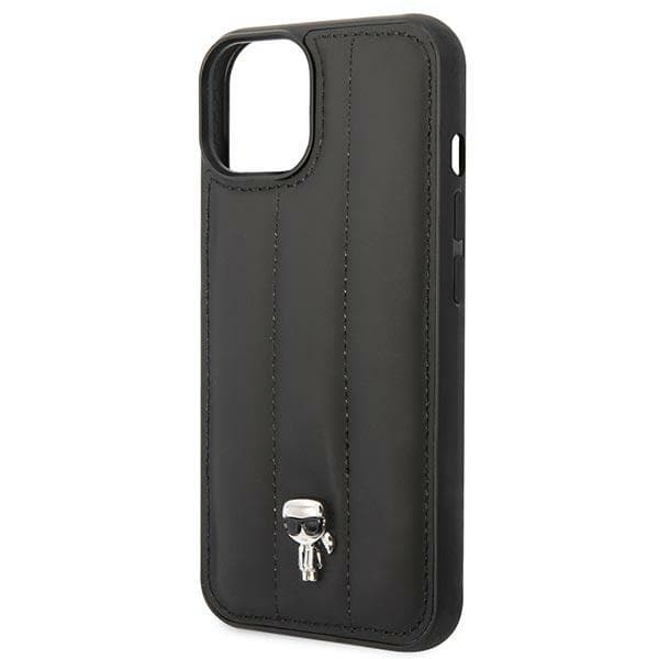 Karl Lagerfeld tikattu Puffy Ikonik Pin - iPhone 14 Plus -kotelo (musta)