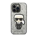Pikkukuva 3 / 8: Karl Lagerfeld Glitter Flakes Ikonik - iPhone 14 Pro Max -kotelo (hopea)