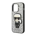 Pikkukuva 6 / 8: Karl Lagerfeld Glitter Flakes Ikonik - iPhone 14 Pro Max -kotelo (hopea)