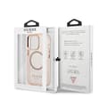 Miniatyrbillede 8 af 8: Guess Gold Outline Translucent MagSafe - iPhone 13 Pro Max etui (Pink)