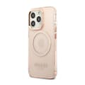 Miniatyrbillede 2 af 8: Guess Gold Outline Translucent MagSafe - iPhone 13 Pro Max etui (Pink)