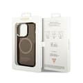 Miniatyrbillede 8 af 8: Guess Gold Outline Translucent MagSafe - iPhone 14 Pro-cover (sort)