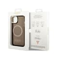 Miniatyrbillede 8 af 8: Guess Gold Outline Translucent MagSafe - iPhone 14 Plus etui (sort)