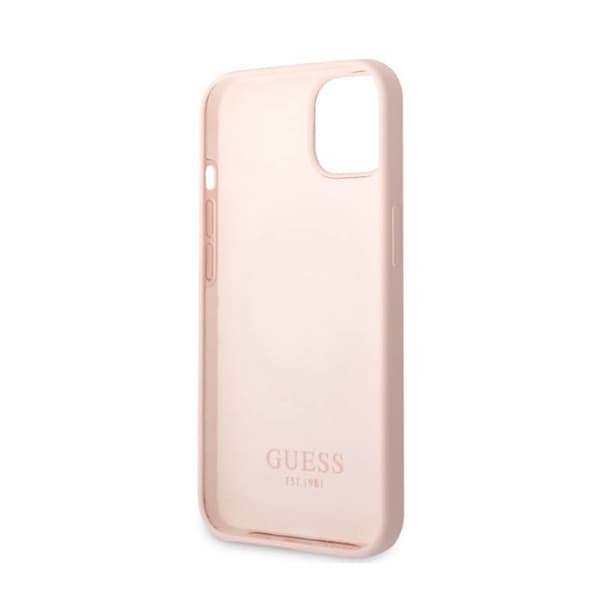 Guess Silikone Logo Plade MagSafe - iPhone 13 etui (Pink)