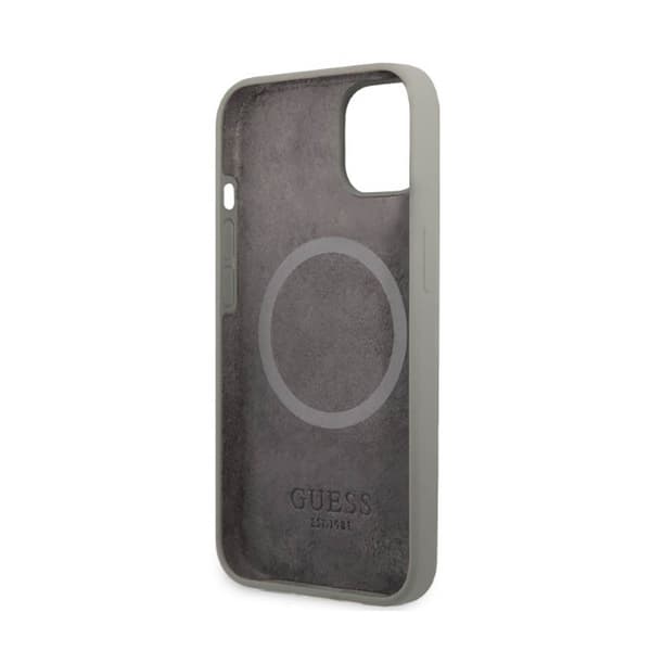 Guess Silikone Logoplade MagSafe - iPhone 13 etui (grå)