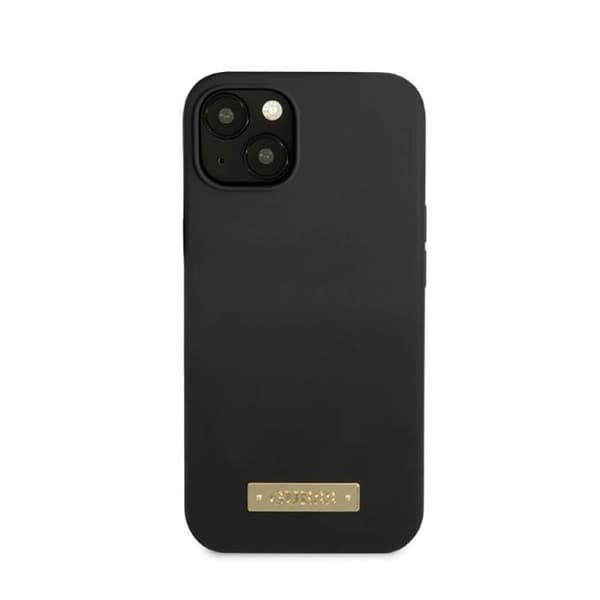 Guess Silikone Logo Plade MagSafe - iPhone 13 etui (sort)