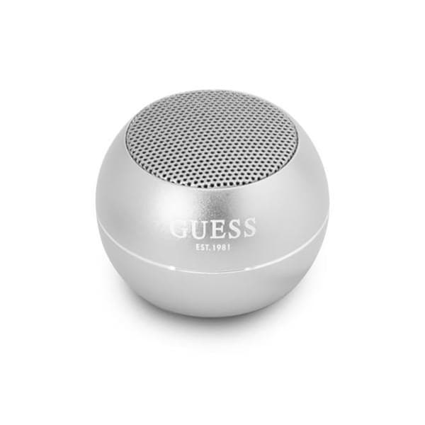 Guess Mini Bluetooth-högtalare 3W 4H – Bluetooth 5.0-högtalare (silver)