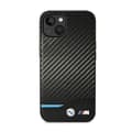 Miniatyrbillede 3 af 8: BMW Læder Carbon Blue Line – iPhone 14 Plus etui (sort)