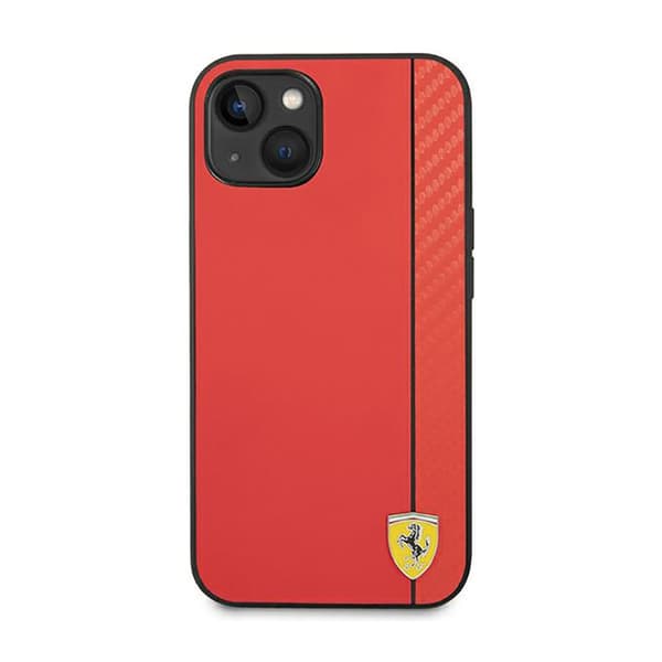 Ferrari Carbon – iPhone 14 Plus etui (rød)