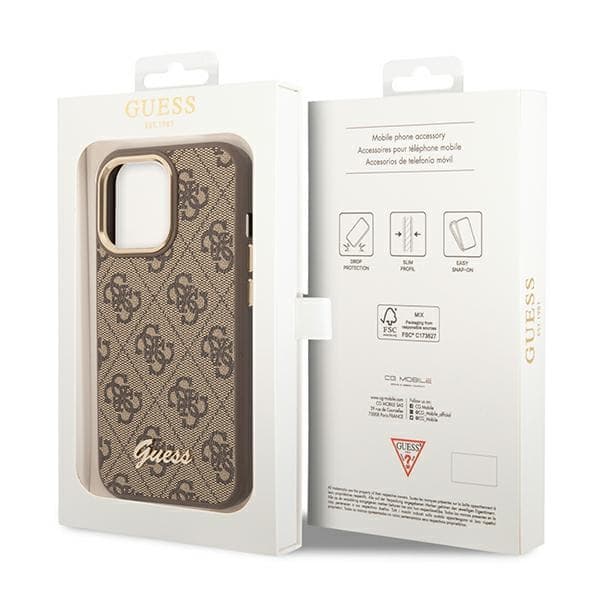 Guess 4G Metal Camera Outline Cover – iPhone 14 Pro Max cover (brunt)