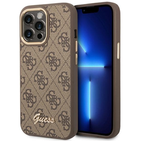 Guess 4G Metal Camera Outline Case – iPhone 14 Pro Max Case (ruskea)