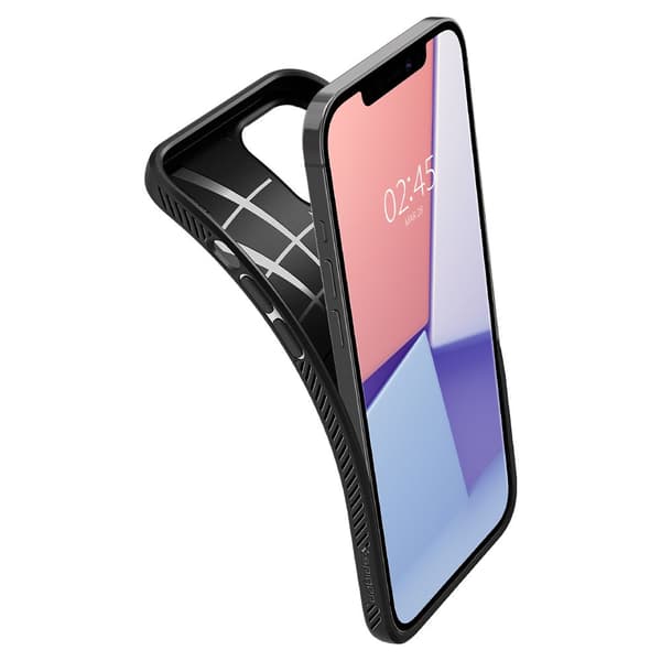 Spigen Liquid Air - Cover til iPhone 12 Pro / iPhone 12 (sort)