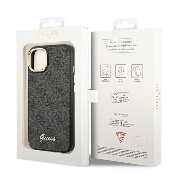 Guess 4G Metal Camera Outline Cover – iPhone 14 Plus Cover (sort)