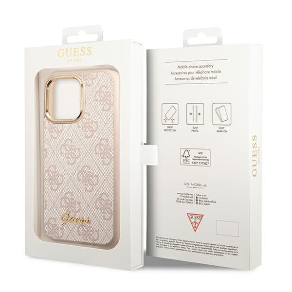 Guess 4G Metal Camera Outline Cover – iPhone 14 Pro Cover (Pink)