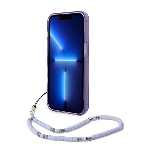 Guess Translucent Pearl Strap - iPhone 14 Pro Max -kotelo (violetti)