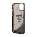 Miniatyrbillede 7 af 8: Guess Liquid Glitter Triangle Logo Cover – iPhone 14 Plus Cover (Sort)