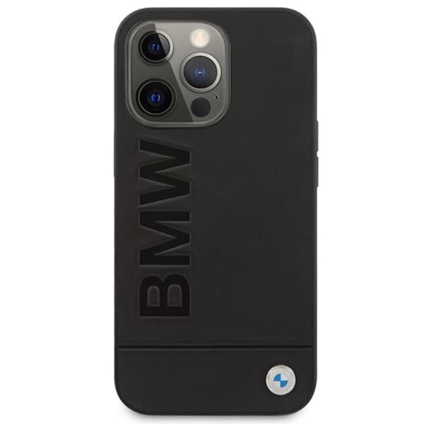 BMW Leather Hot Stamp MagSafe – iPhone 14 Pro Max -kotelo (musta)