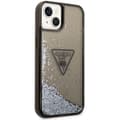 Miniatyrbild 4 av 8: Guess Liquid Glitter Triangle Logo-fodral - iPhone 14-fodral (svart)